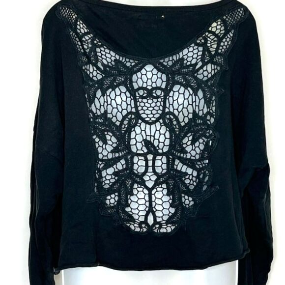 DENIM & SUPPLY RALPH LAUREN BLACK STEER SKULL DREAM CATCHER KNIT TOP SIZE MEDIUM - Picture 9 of 12